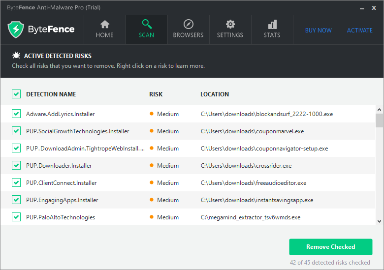 bytefence anti malware removal tool